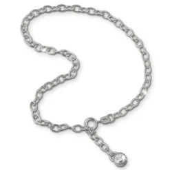SilberDream 25cm Fußkette Zirkonia 925 Silber SDF001
