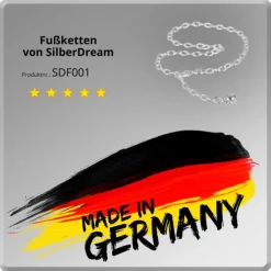 SilberDream 25cm Fußkette Zirkonia 925 Silber SDF001