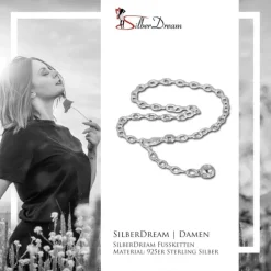 SilberDream 25cm Fußkette Zirkonia 925 Silber SDF001
