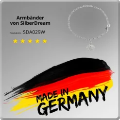 SilberDream 16cm Kinder Armband Engel weiß Silber SDA029W