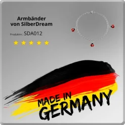 SilberDream 16cm Kinder Armband Marienkäfer Silber SDA012