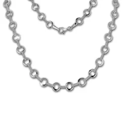 SilberDream Collier Circle Zirkonia weiß 925er Silber 45cm Halskette SDK450W