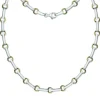 SilberDream Collier Circle 925 Silber matt vergoldet Damen 45cm Kette SDK4801T