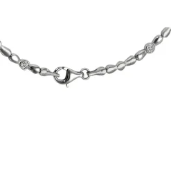 SilberDream Collier Design Zirkonia weiß 925er Silber 45cm Kette SDK4806W