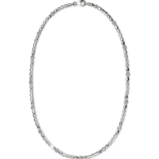 SilberDream Collier Design Zirkonia weiß 925er Silber 45cm Kette SDK4806W