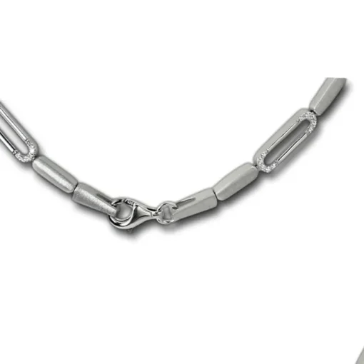 SilberDream Collier Dream Zirkonia weiß 925er Silber 45cm Kette SDK4810W