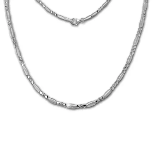 SilberDream Collier Elegant Zirkonia weiß 925er Silber 45cm Halskette SDK458W