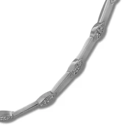 SilberDream Collier Eye Zirkonia weiß 925er Silber 45cm Halskette SDK462W