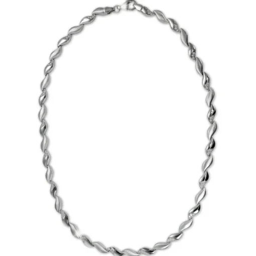 SilberDream Collier Glamour Zirkonia weiß 925er Silber 44,5cm Kette SDK4808W