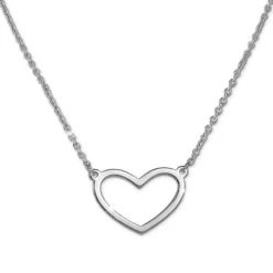 SilberDream Collier Herz Kette 925er Silber Damen Halskette 42cm SDK29242J
