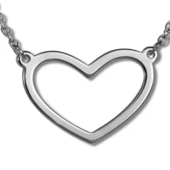 SilberDream Collier Herz Kette 925er Silber Damen Halskette 42cm SDK29242J