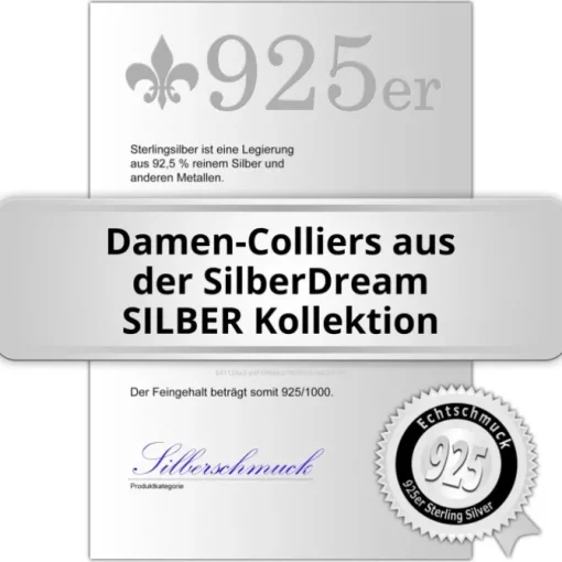 SilberDream Collier Himbeerkette 925er Silber Halskette 45cm Kette SDK22245J