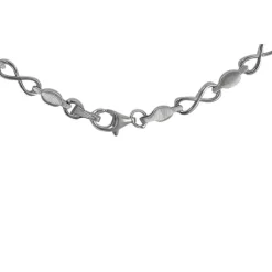 SilberDream Collier Infinite 925 Silber glanz matt 44cm Kette Damen SDK4802M