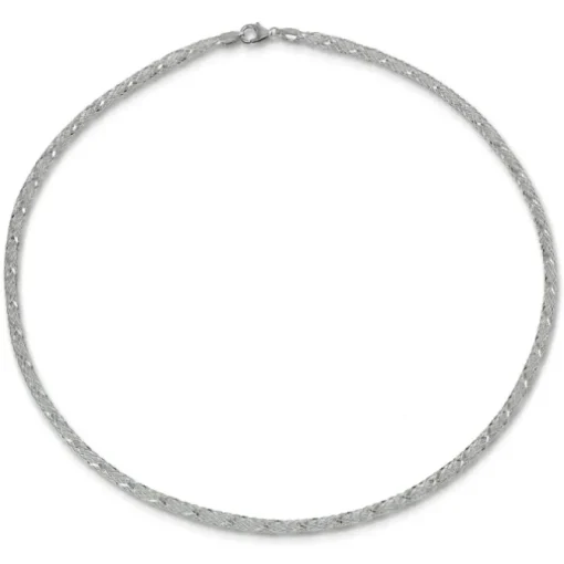 SilberDream Collier Kette Gitter 925er Silber Damen 50cm SDK2195J