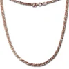 SilberDream Collier Kette gedreht rose vergoldet 925 Silber Damen 45cm SDK21645E