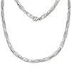 SilberDream Collier Kette Muster 925er Silber 45cm Damen Halskette SDK437J