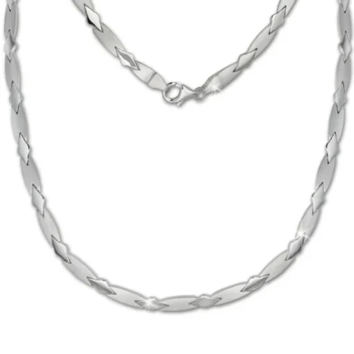SilberDream Collier Kette Muster 925er Silber 45cm Damen Halskette SDK437J