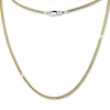 SilberDream Collier Kette Zopf vergoldet 925 Silber Damen 45cm SDK21545Y