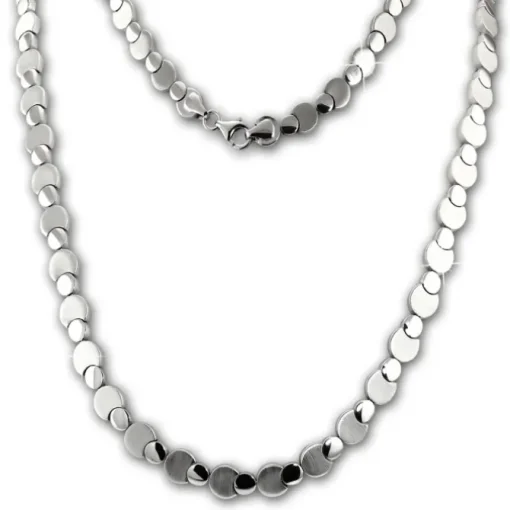 SilberDream Collier Kette Circles 925er Silber 44,5cm Damen Halskette SDK474J