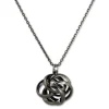 SilberDream Collier Kette Knoten geschwärzt 925 Silber Damen 44cm-47cm SDK11244S