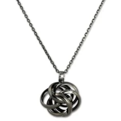 SilberDream Collier Kette Knoten geschwärzt 925 Silber Damen 44cm-47cm SDK11244S
