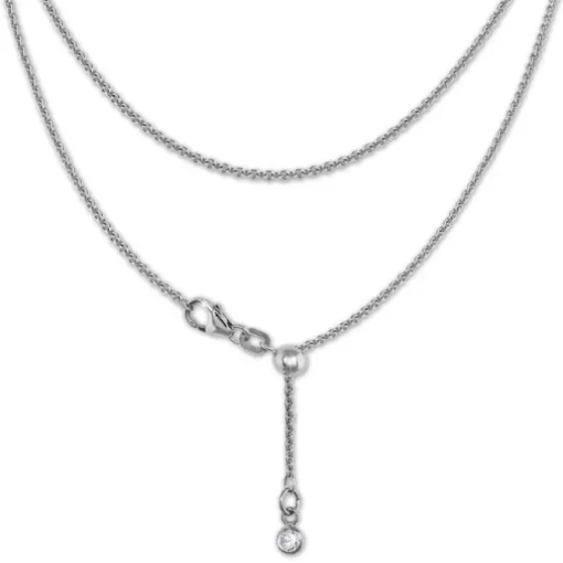 SilberDream Collier Kette Zirkonia 925er Sterling Silber Damen 45cm SDK22545J