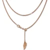 SilberDream Collier Kette Flügel rosevergoldet 925er Silber Damen 45cm SDK23445E