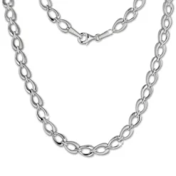 SilberDream Collier Kette Herzform 925er Silber 45cm Damen Kette SDK446J