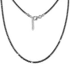 SilberDream Collier Kette Kugeln geschwärzt 925 Silber Damen 44cm-47cm SDK11045K