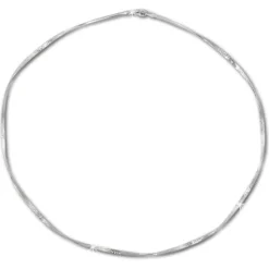 SilberDream Collier Kette Muster gedreht 925er Silber Damen 45cm SDK29045J