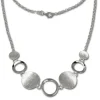 SilberDream Collier Kette mit matten Elementen 925 Silber 45cm SDK400