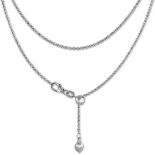 SilberDream Collier Kette Herz 925er Sterling Silber Damen 45cm SDK22645J