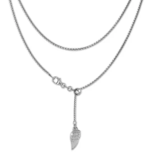 SilberDream Collier Kette Flügel 925er Sterling Silber Damen 45cm SDK23445J