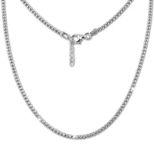 SilberDream Collier Kette Kugeln 925 Sterling Silber Damen 44cm-47cm SDK11045J