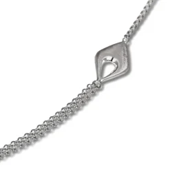 SilberDream Collier Kette Drop 925 Silber 45cm Halskette SDK413
