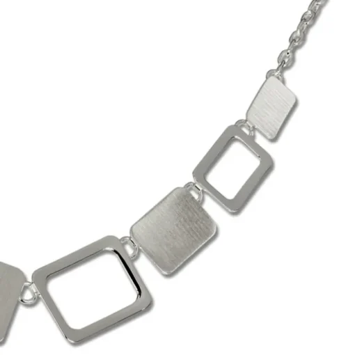 SilberDream Collier Kette Square 925 Vollsilber 45cm Halskette SDK411