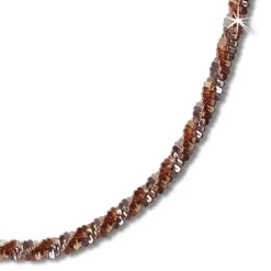 SilberDream Collier Kette gedreht rose vergoldet 925 Silber Damen 45cm SDK21645E