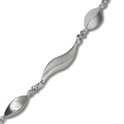 SilberDream Collier Kette Wave 925 Silber 45cm Halskette SDK410