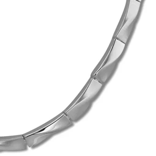 SilberDream Collier Kette Zopf 925 Sterling Silber 45cm Halskette SDK463J