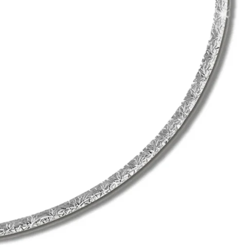 SilberDream Collier Kette Muster Rose vergoldet und Silber 925er 45cm SDK22945F