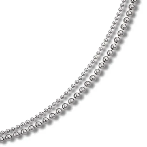 SilberDream Collier Kette Kugel Punkte vergoldet 925 Silber Damen 45cm SDK24645Y
