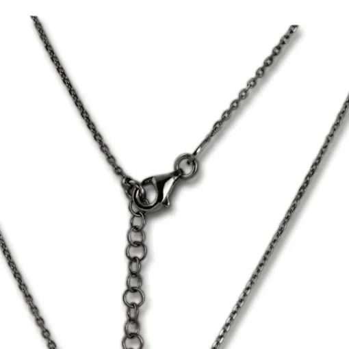 SilberDream Collier Kette Knoten geschwärzt 925 Silber Damen 44cm-47cm SDK11244S