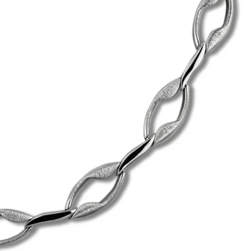 SilberDream Collier Kette Ranke 925er Silber 45cm Damen Halskette SDK465J