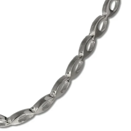SilberDream Collier Kette oval offen 925 Silber 45cm Halskette SDK401
