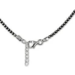 SilberDream Collier Kette Kugeln geschwärzt 925 Silber Damen 44cm-47cm SDK11045K