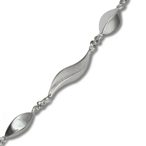SilberDream Collier Kette Wave 925 Silber 45cm Halskette SDK410