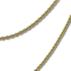 SilberDream Collier Kette Herz vergoldet 925er Silber Damen 45cm SDK22645Y