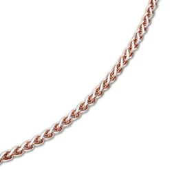 SilberDream Collier Kette Kugel Blatt rose 925 Silber Damen 46cm SDK24146E