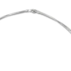 SilberDream Collier Kette Muster gedreht 925er Silber Damen 45cm SDK29045J