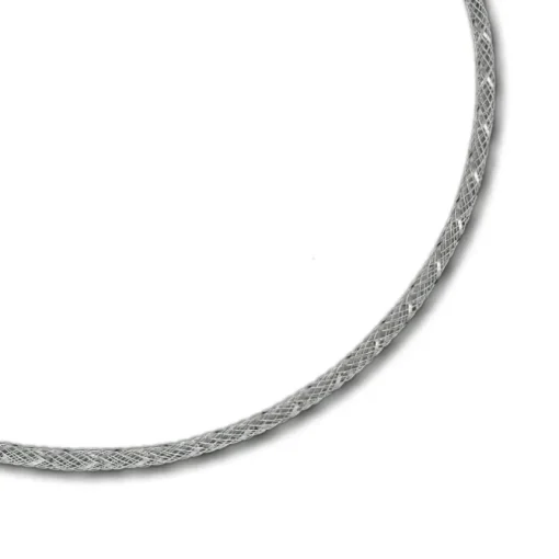 SilberDream Collier Kette Gitter 925er Silber Damen 50cm SDK2195J